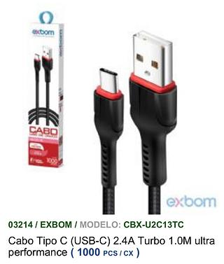 Cabo Tipo C (USB-C) 2.4A Turbo 1.0M ultra performance