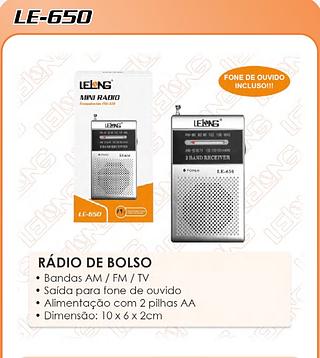 RÁDIO DE BOLSO