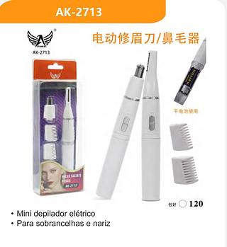 Mini depilador elétrico • Para sobrancelhas e nariz