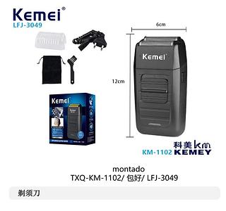 ￼Barbeador Shaver kemei KM-1102 Recarregável Bivolt 110-220V