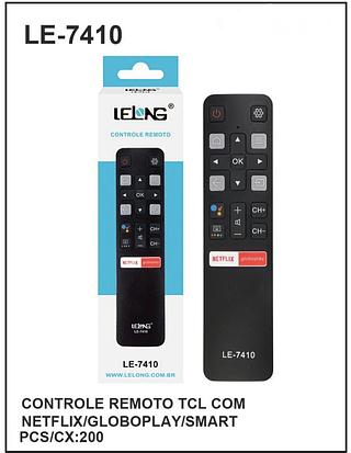 CONTROLE REMOTO TCL COM NETFLIX/GLOBOPLAY/SMART