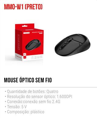 MOUSE ÓPTICO SEM FIO