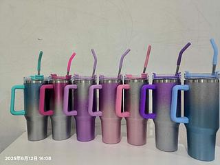 Garrafa Copo Térmica Luxo De Inox Efeito Bilho Grande Capacidade 1200ml