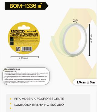 FITA ADESIVA FOSFORESCENTE LUMINOSA BRILHA NO ESCURO