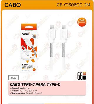 CABO TYPE-C PARA TYPE-C - Comprimento: 2M