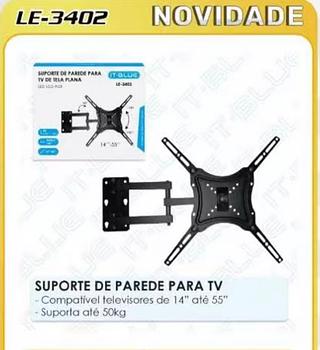 SUPORTE DE PAREDE PARA TV - Compatível televisores de 14" até 55"