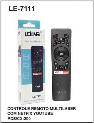 CONTROLE REMOTO MULTILASER COM NETFIX YOUTUBE