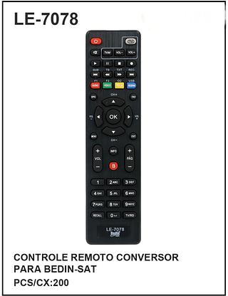 CONTROLE REMOTO CONVERSOR PARA BEDIN-SAT