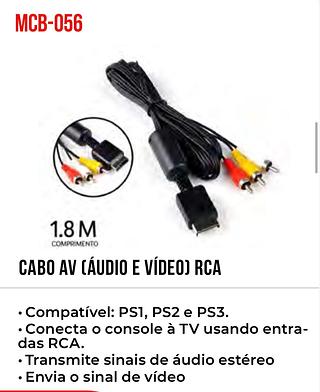 CABO AV CÁUDIO E VÍDEO) RCA
