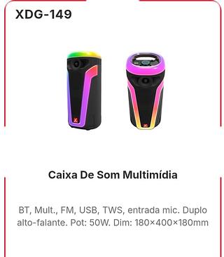 Caixa De Som Multimídia