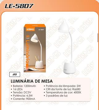 LUMINÁRIA DE MESA