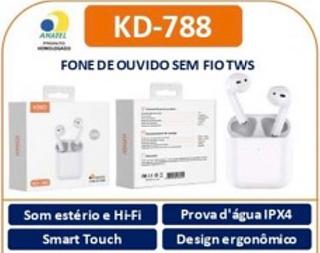 FONE DE OUVIDO SEM FIO TWS