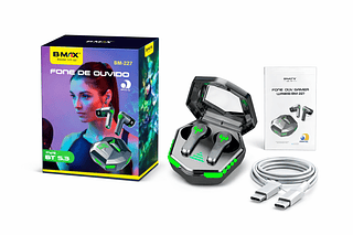 FONE BLUETOOTH B-MAX WIRELESS COM LED 5.3