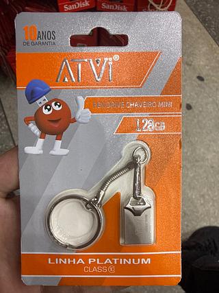 Pendrive Chaveiro 128 GB