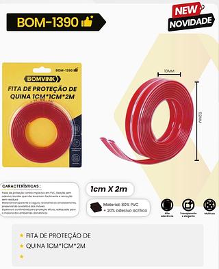 FITA DE PROTEÇÃO DE QUINA ICM*1CM*2M