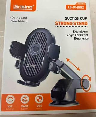 Suporte de Telefone para Carro Ventosa - Fixação Forte, Rotação 360°