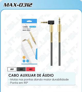 CABO AUXILIAR DE ÁUDIO - Molas nas pontas dando maior durabilidade - Ponta em 90°