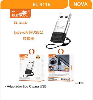 Adaptador tipo C para USB