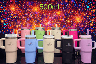 Copo Stanley com canudo plástico