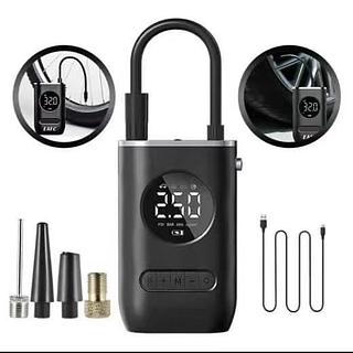 Calibrador Compressor De Ar Portátil Recarregável Enche Pneu de Carro Moto Bola