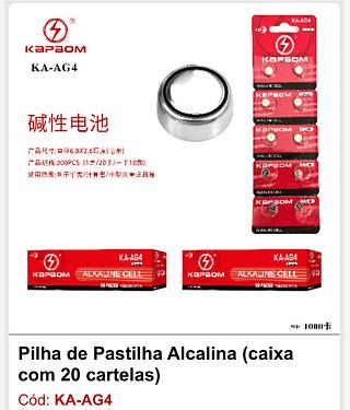 Bateria Alcalina AG4