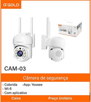 Câmera de segurança- Colorida - Wi-fi - Com aplicativo Caixa Câmera de segurança -App: Yoosee