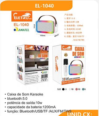 Caixa de Som Karaoke • bluetooth:5.0 • potência de saída:10w