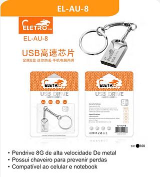 Pendrive Chaveiro 8 GB