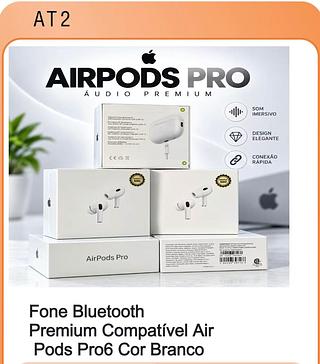 Fone Bluetooth Premium Compatível Air Pods Pro6 Cor Branco