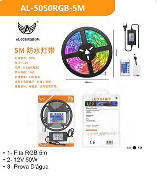 Fita RGB 5m • 12V 50W • Prova D'água