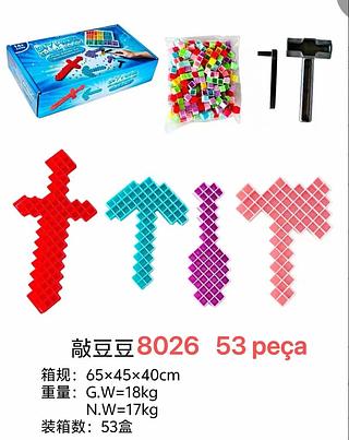 Brinquedo Blocos De Montar 53 peçs