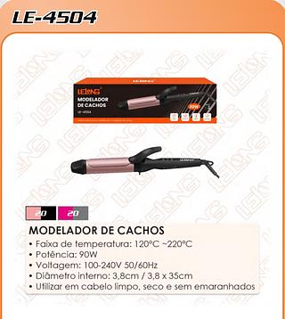 MODELADOR DE CACHOS • Faixa de temperatura: 120°C ~220°C