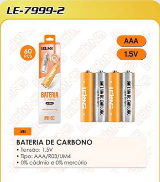 PACOTE PILHA AAA 60 UND