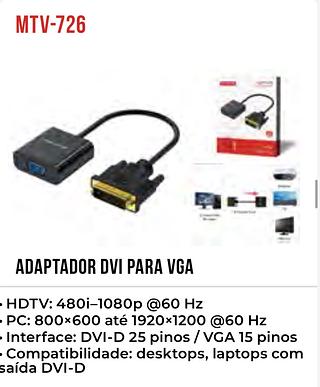ADAPTADOR DVI PARA VGA