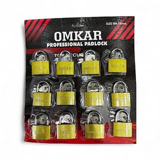 12 Unidades Cadeado 38 MM Cartela