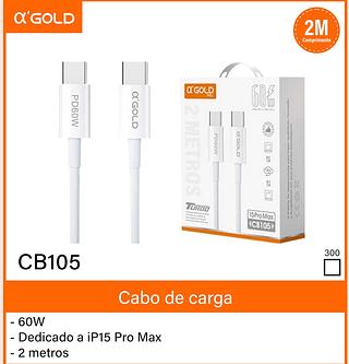 - 60W - Dedicado a iP15 Pro Max - 2 metros