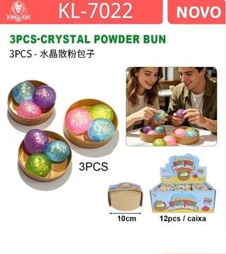 3PCS-CRYSTAL POWDER BUN 12pçs. Preço. Unitário. 13.00