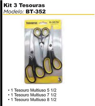 Kit 3 Tesouras