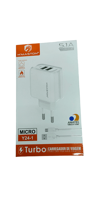 HMASTON-CARREGADOR DE VIAGEM 5.1A 2USB-V8