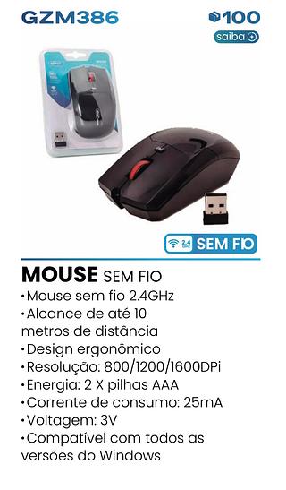 MOUSE SEM FIO