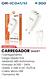 CARREGADOR SMART Cabo: Micro USB