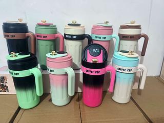 ￼Copo Térmico Inteligente De 650ml De Café Em Aço Inoxidável