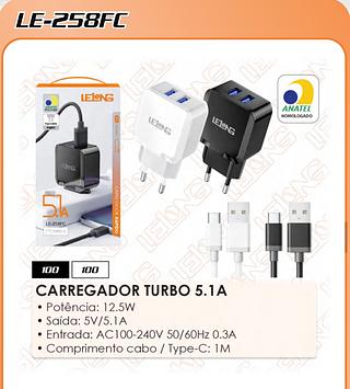 LELONG-CARREGADOR RAPIDO- 5.1A 2USB-TPC