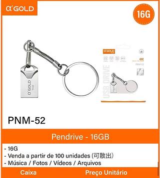 Pendrive Chaveiro 16 GB