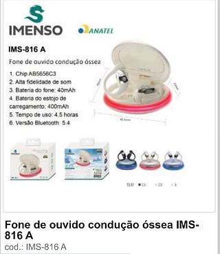 Fone de ouvido condução óssea