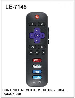 CONTROLE REMOTO TV TCL UNIVERSAL