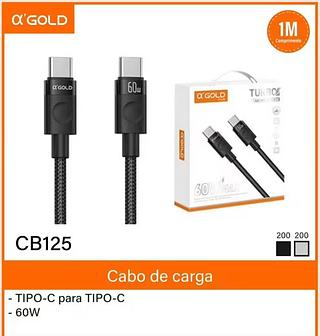Cabo de carga - TIPO-C para TIPO-C - 60W