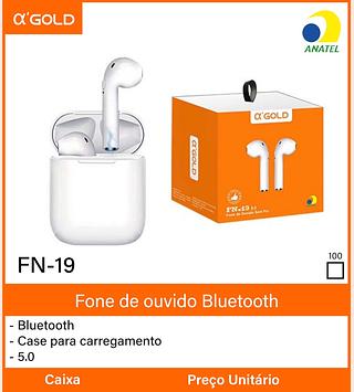 Fone de ouvido Bluetooth