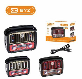 ￼RÁDIO RETRÔ VINTAGE BLUETOOTH AM FM SW COM LANTERNA