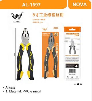 Alicate • 1. Material: PVC e metal